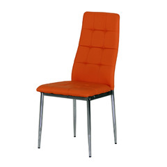 Трапезен стол AM-A-310 оранжева кожа