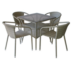 Ратанов комплект Вито 45-1 сив ратан