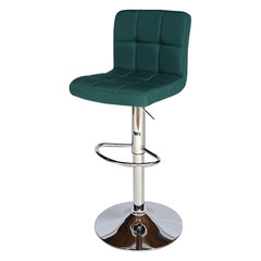 Бар стол Калипсо-12 текстил -тъмно зелен