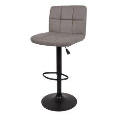 Бар стол Калипсо-12 кожа капучино/черна основа