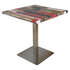 Маса Е19 80/80 червено дърво код 4604