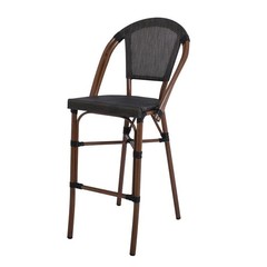 Бар стол Кости- 289 орех/черен