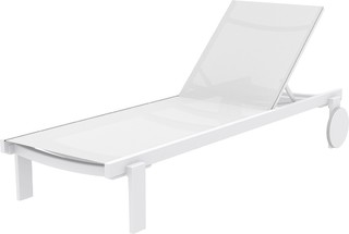 Шезлонг Казабланка бял